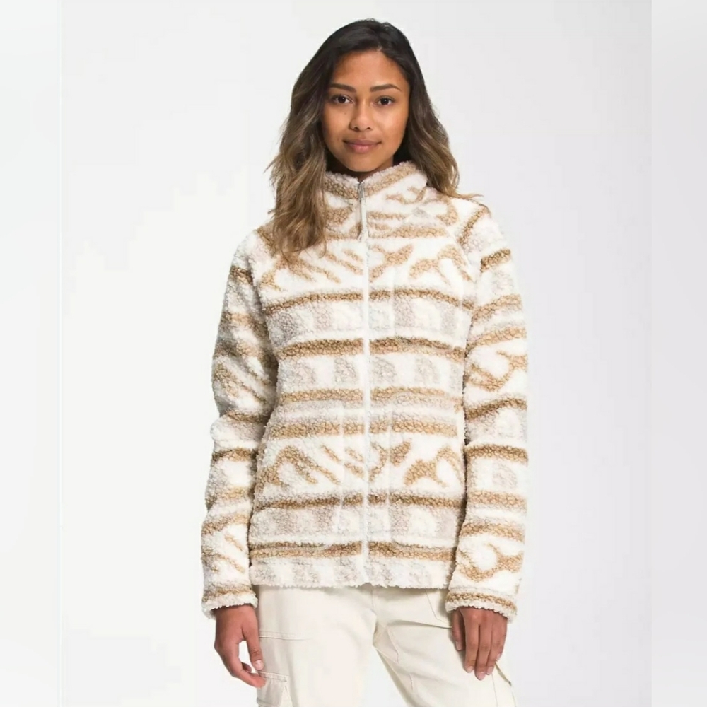 The North Face Women's Teddy Jacket in Cream and Tan